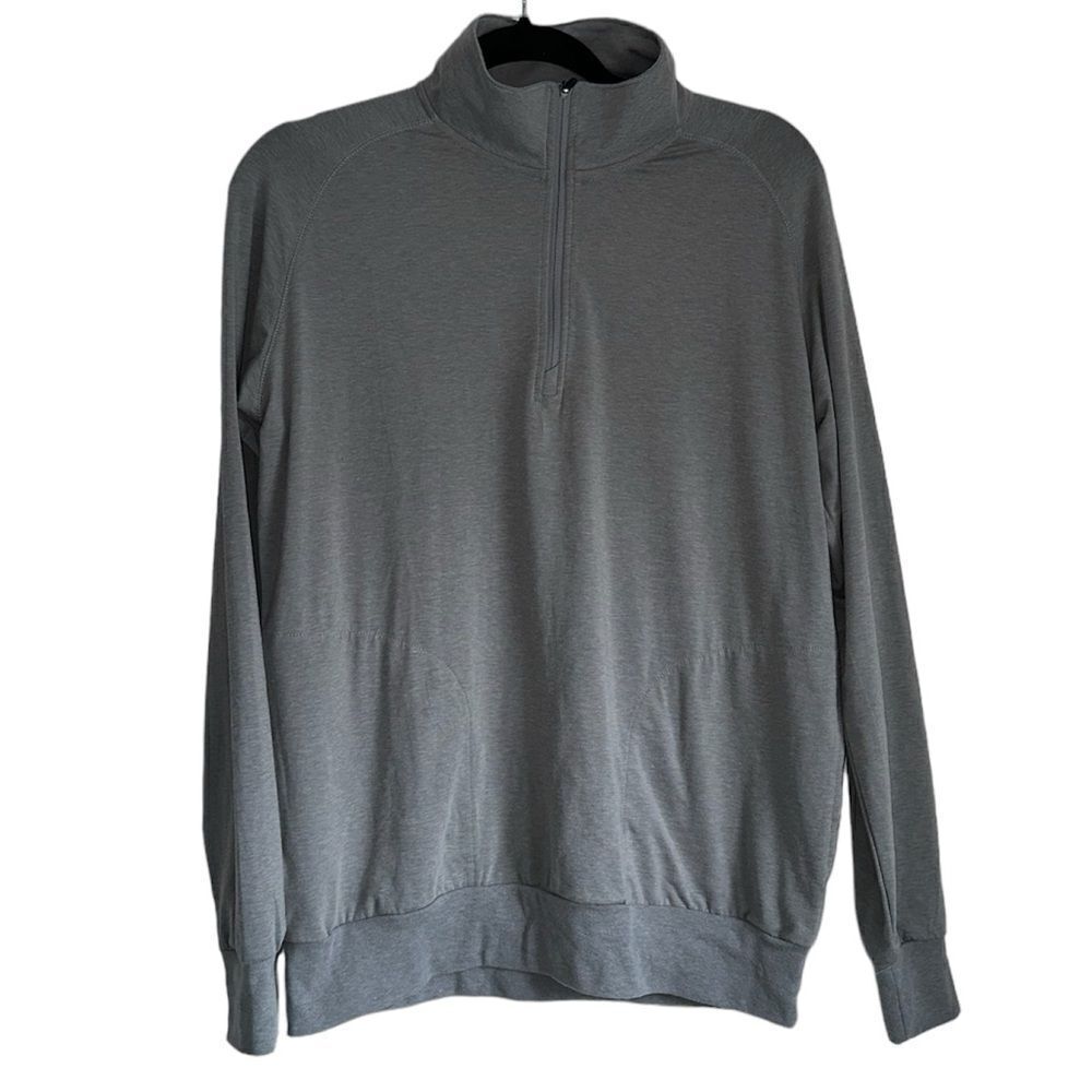 Travis Mathew Quarter zip Zachary Fleece‎ Half Zip Sweatshirt grey size M men’s